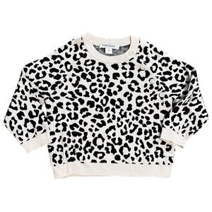 Posh Peanut Pink and Black Cheetah Print Pullover Sweater | Size 2t